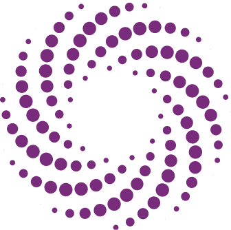 Compass Group Foundation's logo mark in purple spiral format