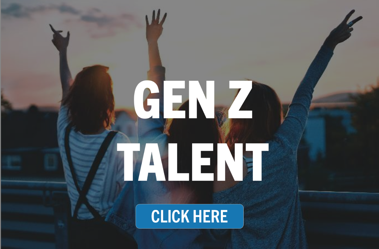 Teaser button image to Gen Z talent research