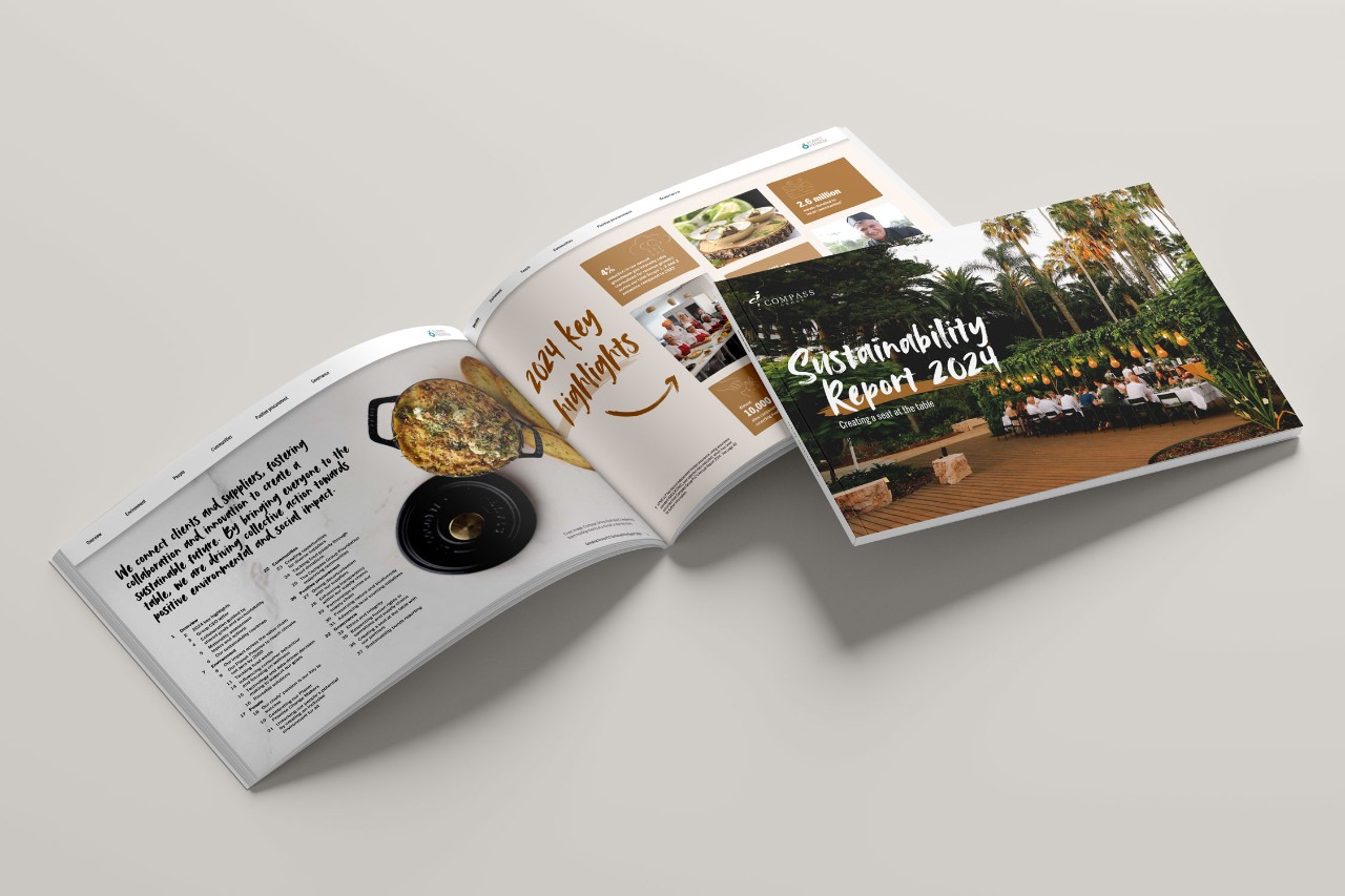 Magazine image of the Sustainability Report 2022