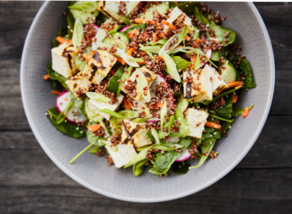 Colourful bowl of salad