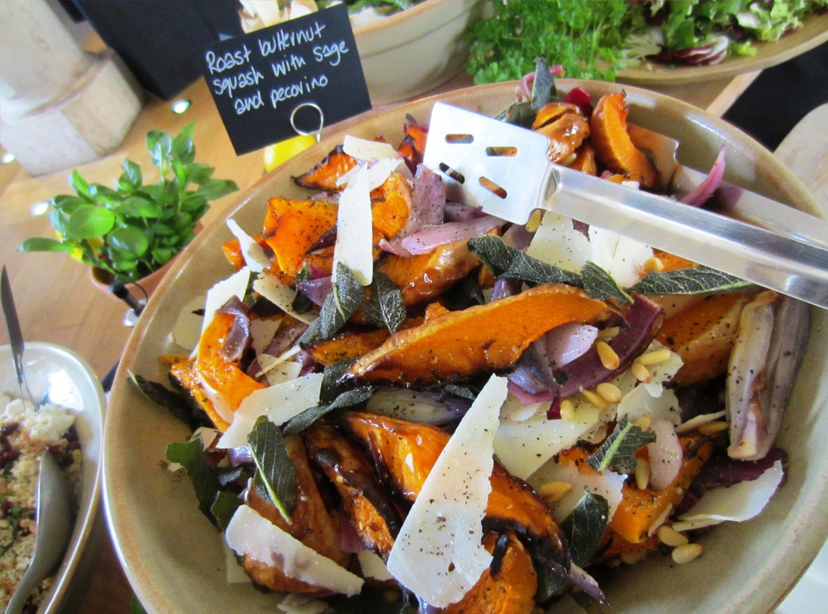 what we do teaser showing a roast butternut squash salad